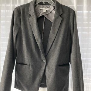 Grey one button blazer